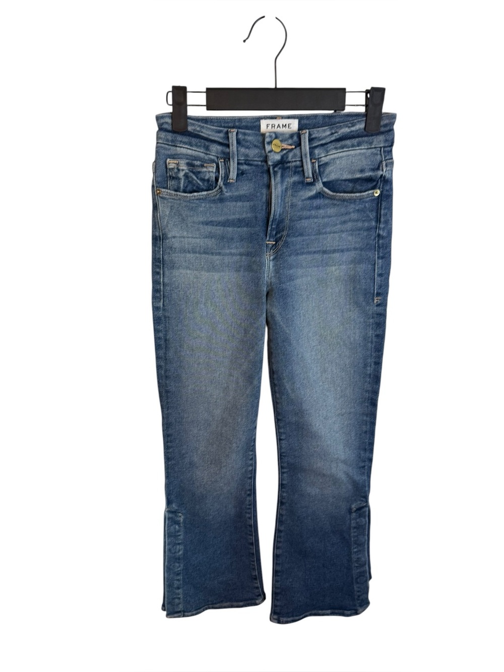 Frame Le Crop Mini Boot Alta Pura Ankle Snap Jeans